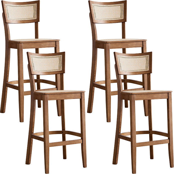Moderne stijl Bar-Stool houten aanrechtbar kruk met houten benen voor thuis
