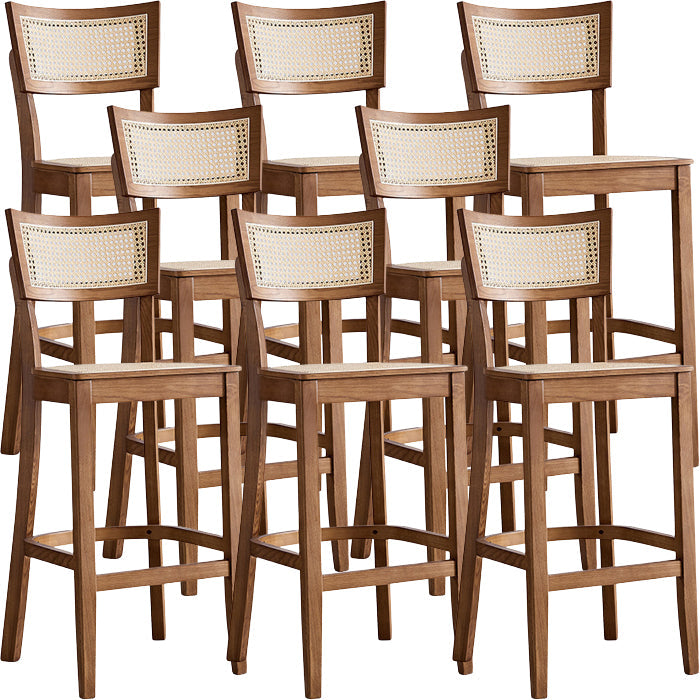 Moderne stijl Bar-Stool houten aanrechtbar kruk met houten benen voor thuis