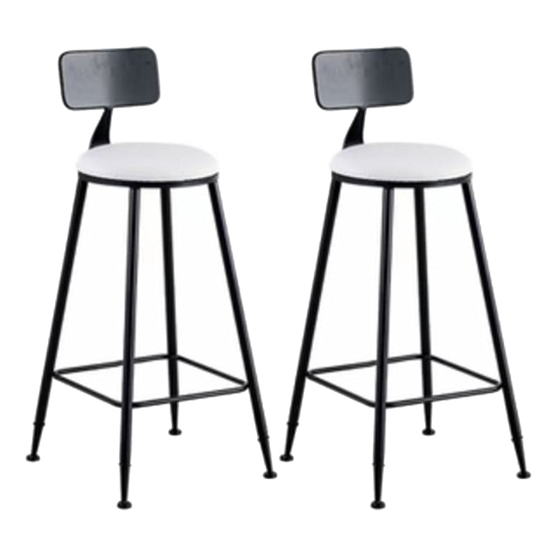 1/2/3 Pieces Glam Style Bar Table Set Oval Bistro Set with White Stone Top Black 30"H Stools (Set of 2) Clearhalo 'Bar Furniture' 'furn' 'furn_home_bar_bar_sets' 'Furniture' 'Home Bars & Bar Sets' 'home_bar_bar_sets' 'Kitchen & Dining Furniture' 5407725