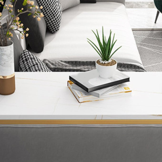 1/2/3 Pieces Glam Style Bar Table Set Oval Bistro Set with White Stone Top Clearhalo 'Bar Furniture' 'furn' 'furn_home_bar_bar_sets' 'Furniture' 'Home Bars & Bar Sets' 'home_bar_bar_sets' 'Kitchen & Dining Furniture' 5407728