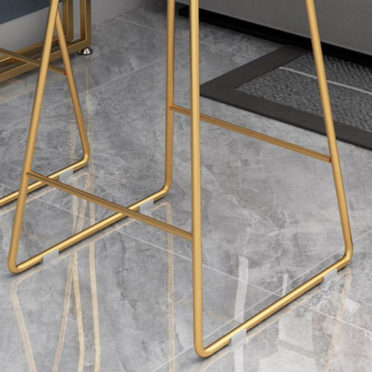 1/2/3 Pieces Glam Style Bar Table Set Oval Bistro Set with White Stone Top Clearhalo 'Bar Furniture' 'furn' 'furn_home_bar_bar_sets' 'Furniture' 'Home Bars & Bar Sets' 'home_bar_bar_sets' 'Kitchen & Dining Furniture' 5407730