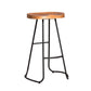 1/4/5/7 Pieces Industrial Iron Bar Table Set Rectangle Pine Wood Bistro Set with Footrest Natural 30"H Stool (Single) Clearhalo 'Bar Furniture' 'furn' 'furn_home_bar_bar_sets' 'Furniture' 'Home Bars & Bar Sets' 'home_bar_bar_sets' 'Kitchen & Dining Furniture' 5407759