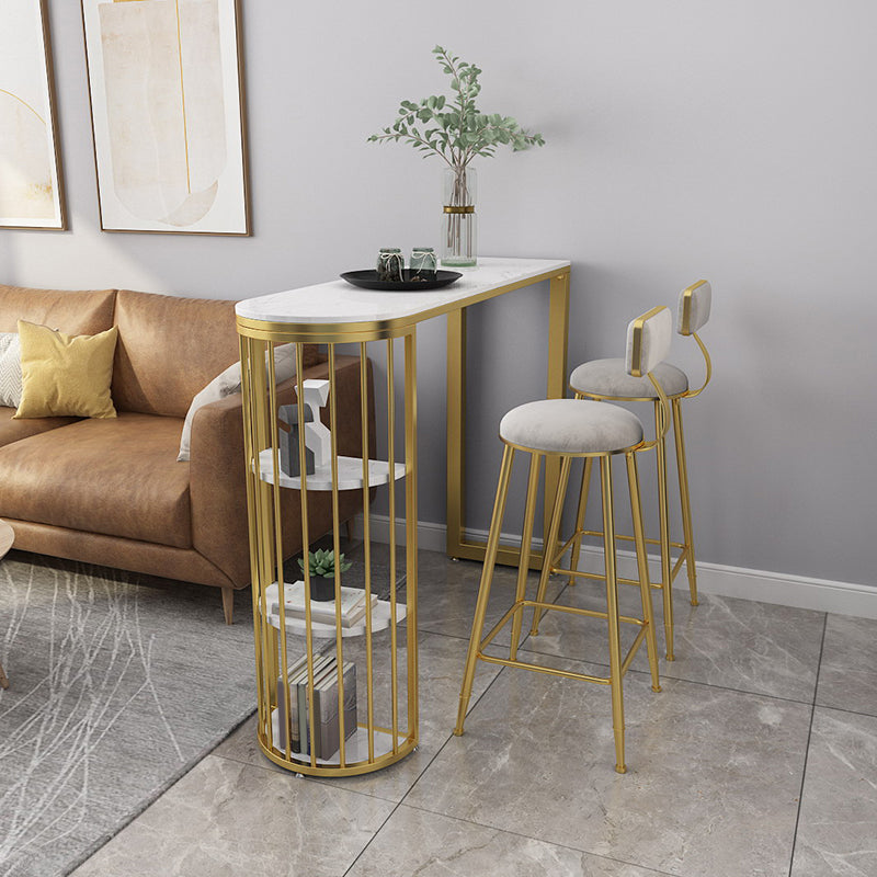 Tavolo da bar top in pietra set 1/2/3 pezzi contropiede glam di stoccaggio set per soggiorno