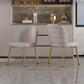 Nordic Glam Style Sintered Stone Rectangle Table Set 1/4/5/7 Pieces Dining Set Clearhalo 'Dining Room Sets' 'Dining Tables & Seating' 'dining_room_set' 'furn' 'furn_dining_room_set' 'Furniture' 'Kitchen & Dining Furniture' 5407838