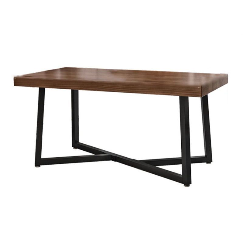 Industrial Rectangle Dinette Set 1/2/4/5 Pieces Natural Wood Table Set Wood 79"L x 35"W Clearhalo 'Dining Room Sets' 'Dining Tables & Seating' 'dining_room_set' 'furn' 'furn_dining_room_set' 'Furniture' 'Kitchen & Dining Furniture' 5407845