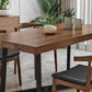 Industrial Rectangle Dinette Set 1/2/4/5 Pieces Natural Wood Table Set Clearhalo 'Dining Room Sets' 'Dining Tables & Seating' 'dining_room_set' 'furn' 'furn_dining_room_set' 'Furniture' 'Kitchen & Dining Furniture' 5407851