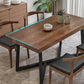 Industrial Rectangle Dinette Set 1/2/4/5 Pieces Natural Wood Table Set Clearhalo 'Dining Room Sets' 'Dining Tables & Seating' 'dining_room_set' 'furn' 'furn_dining_room_set' 'Furniture' 'Kitchen & Dining Furniture' 5407852
