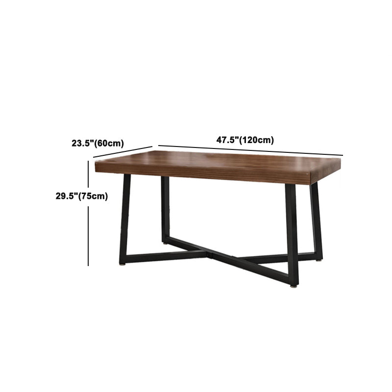 Industrial Rectangle Dinette Set 1/2/4/5 Pieces Natural Wood Table Set Clearhalo 'Dining Room Sets' 'Dining Tables & Seating' 'dining_room_set' 'furn' 'furn_dining_room_set' 'Furniture' 'Kitchen & Dining Furniture' 5407856