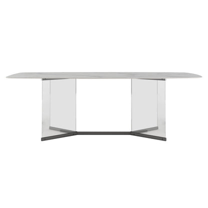 Designer Style Rectangle Dining Table Set 1/4/5 Pieces Acrylic Dining Table Clearhalo 'Dining Room Sets' 'Dining Tables & Seating' 'dining_room_set' 'furn' 'furn_dining_room_set' 'Furniture' 'Kitchen & Dining Furniture' 5407937