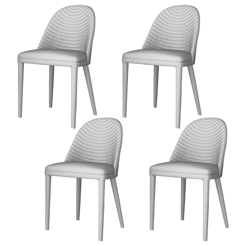 Designer Style Rectangle Dining Table Set 1/4/5 Pieces Acrylic Dining Table 4 White Chairs Clearhalo 'Dining Room Sets' 'Dining Tables & Seating' 'dining_room_set' 'furn' 'furn_dining_room_set' 'Furniture' 'Kitchen & Dining Furniture' 5407938