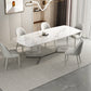 Designer Style Rectangle Dining Table Set 1/4/5 Pieces Acrylic Dining Table Clearhalo 'Dining Room Sets' 'Dining Tables & Seating' 'dining_room_set' 'furn' 'furn_dining_room_set' 'Furniture' 'Kitchen & Dining Furniture' 5407948