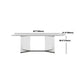 Designer Style Rectangle Dining Table Set 1/4/5 Pieces Acrylic Dining Table Clearhalo 'Dining Room Sets' 'Dining Tables & Seating' 'dining_room_set' 'furn' 'furn_dining_room_set' 'Furniture' 'Kitchen & Dining Furniture' 5407950