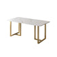 Nordic 1/5/7 Pieces Dining Set Rectangle Stone Dining Table for Dining Room Kitchen