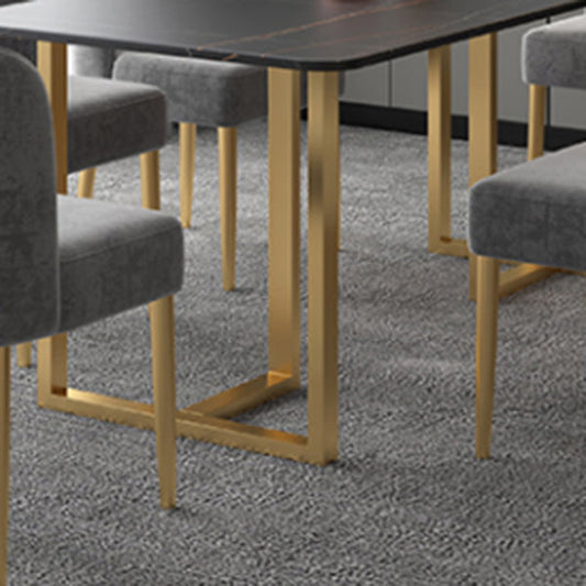 北欧1/5/7ピースダイニングセット長方形の石のダイニングテーブルダイニングルームキッチン用