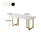 Nordic 1/5/7 Pieces Dining Set Rectangle Stone Dining Table for Dining Room Kitchen