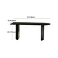 Simplicity Double Pedestal Dining Table Free Form Black Fixed Table with Wooden Top Clearhalo 'Dining Tables & Seating' 'Dining Tables' 'dining_table' 'furn' 'furn_dining_table' 'Furniture' 'Kitchen & Dining Furniture' 5408067