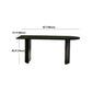 Simplicity Double Pedestal Dining Table Free Form Black Fixed Table with Wooden Top Clearhalo 'Dining Tables & Seating' 'Dining Tables' 'dining_table' 'furn' 'furn_dining_table' 'Furniture' 'Kitchen & Dining Furniture' 5408068