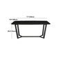 Industrial Sintered Stone Table for Restaurant Rectangle Dining Table with Trestle Base Clearhalo 'Dining Tables & Seating' 'Dining Tables' 'dining_table' 'furn' 'furn_dining_table' 'Furniture' 'Kitchen & Dining Furniture' 5408083