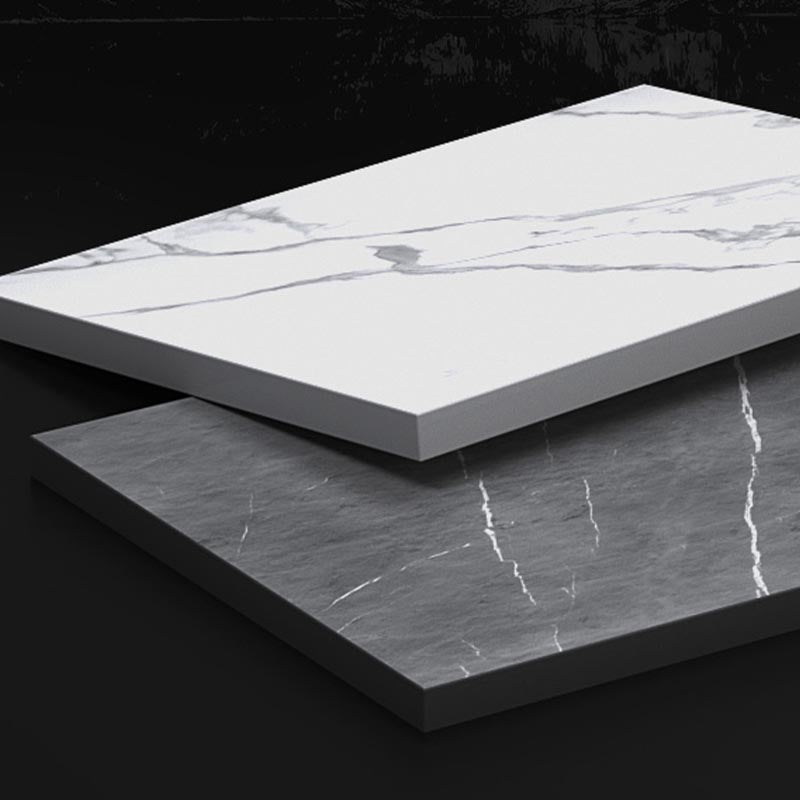 Luxury Sintered Stone Top Dining Table Rectangle White Table with 4 Legs Clearhalo 'Dining Tables & Seating' 'Dining Tables' 'dining_table' 'furn' 'furn_dining_table' 'Furniture' 'Kitchen & Dining Furniture' 5408104