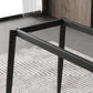 Luxury Sintered Stone Top Dining Table Rectangle Grey Table with 4 Legs Clearhalo 'Dining Tables & Seating' 'Dining Tables' 'dining_table' 'furn' 'furn_dining_table' 'Furniture' 'Kitchen & Dining Furniture' 5408134