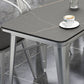 Metal Industrial Indoor Table Sintered Stone Top Table for Dining Room