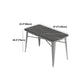 Metal Industrial Indoor Table Sintered Stone Top Table for Dining Room