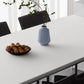 Modern Dinning Tabole with White Marble Rectangle Dining Table for Kitchen