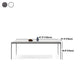 Modern Dinning Tabole with White Marble Rectangle Dining Table for Kitchen