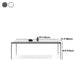 Modern Dinning Tabole with White Marble Rectangle Dining Table for Kitchen
