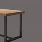 Industrial Style Dining Table Solid Wood Trestle Table for Dining Room