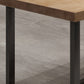 Industrial Style Dining Table Solid Wood Trestle Table for Dining Room