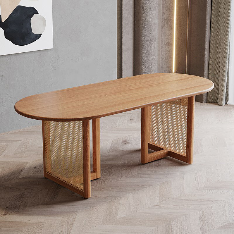 Contemporary Style Dining Table Solid Wood Dinette Table for Home and Kitchen Without Chairs Clearhalo 'Dining Tables & Seating' 'Dining Tables' 'dining_table' 'furn' 'furn_dining_table' 'Furniture' 'Kitchen & Dining Furniture' 5408253