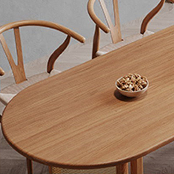 Contemporary Style Dining Table Solid Wood Dinette Table for Home and Kitchen Clearhalo 'Dining Tables & Seating' 'Dining Tables' 'dining_table' 'furn' 'furn_dining_table' 'Furniture' 'Kitchen & Dining Furniture' 5408254