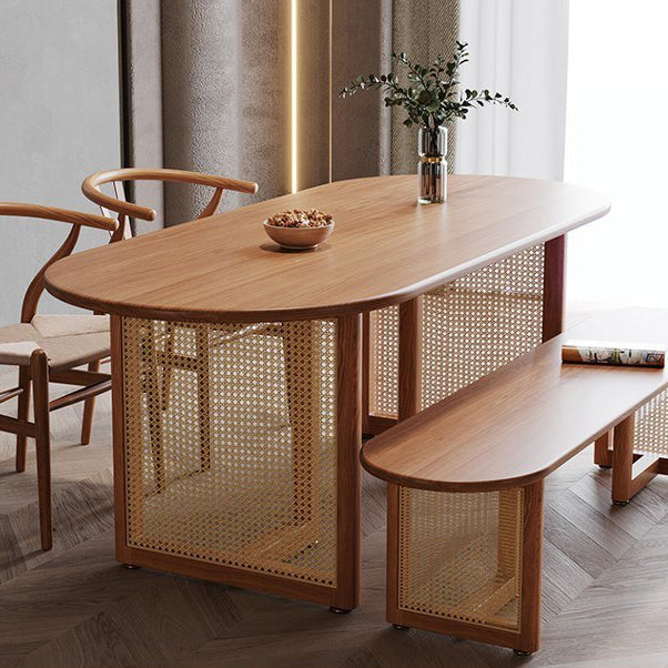 Contemporary Style Dining Table Solid Wood Dinette Table for Home and Kitchen Clearhalo 'Dining Tables & Seating' 'Dining Tables' 'dining_table' 'furn' 'furn_dining_table' 'Furniture' 'Kitchen & Dining Furniture' 5408260