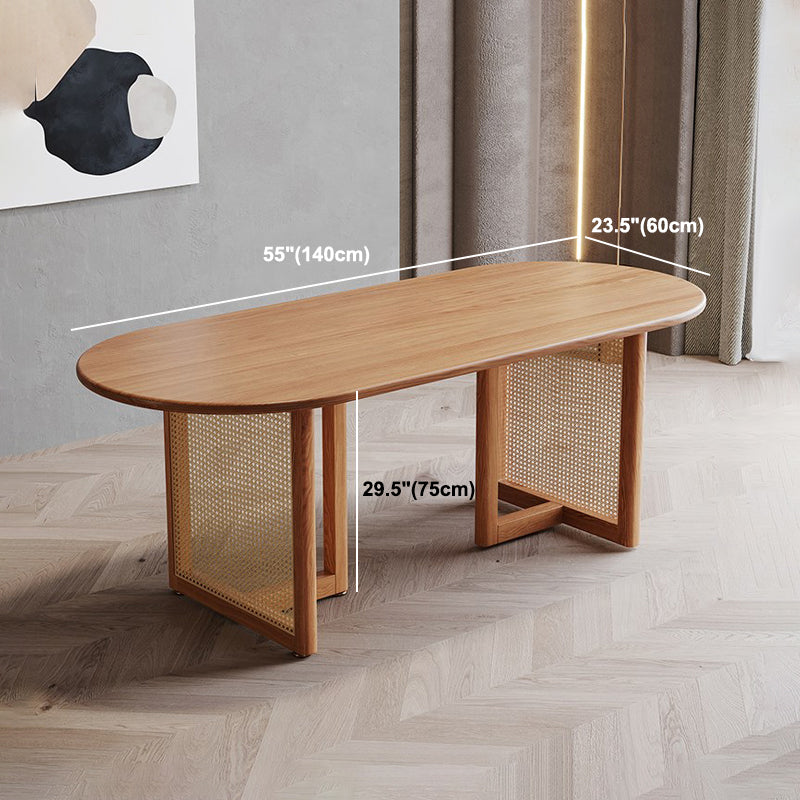 Contemporary Style Dining Table Solid Wood Dinette Table for Home and Kitchen Clearhalo 'Dining Tables & Seating' 'Dining Tables' 'dining_table' 'furn' 'furn_dining_table' 'Furniture' 'Kitchen & Dining Furniture' 5408262