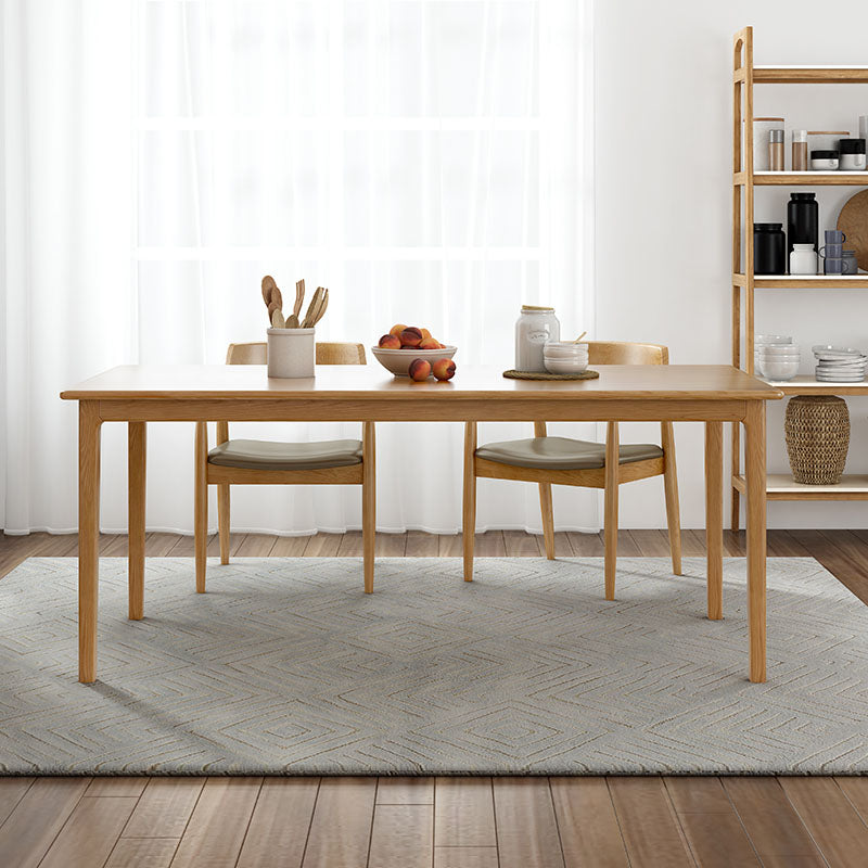 Rectangle Dining Site Table Pine Solid Wood Dining Room Furniture 55.1"L x 27.6"W x 29.5"H Without Chairs Clearhalo 'Dining Tables & Seating' 'Dining Tables' 'dining_table' 'furn' 'furn_dining_table' 'Furniture' 'Kitchen & Dining Furniture' 5408316