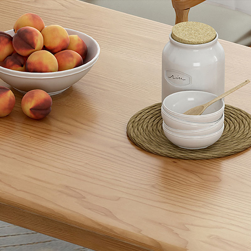 Rectangle Dining Site Table Pine Solid Wood Dining Room Furniture Clearhalo 'Dining Tables & Seating' 'Dining Tables' 'dining_table' 'furn' 'furn_dining_table' 'Furniture' 'Kitchen & Dining Furniture' 5408320