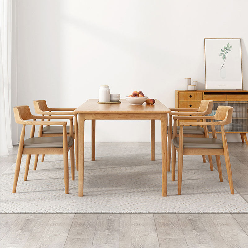 Rectangle Dining Site Table Pine Solid Wood Dining Room Furniture Clearhalo 'Dining Tables & Seating' 'Dining Tables' 'dining_table' 'furn' 'furn_dining_table' 'Furniture' 'Kitchen & Dining Furniture' 5408324