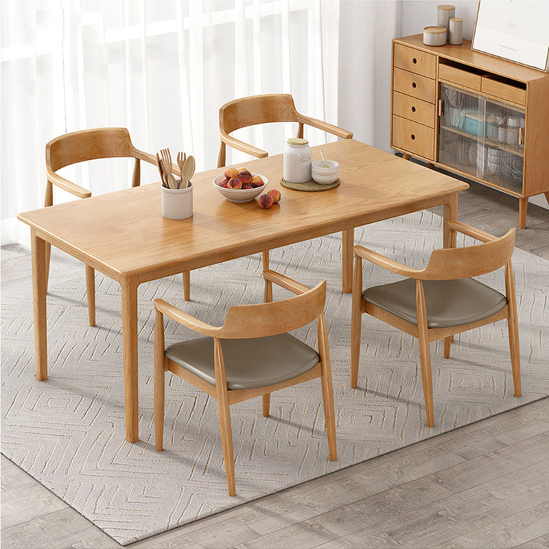 Rectangle Dining Site Table Pine Solid Wood Dining Room Furniture Clearhalo 'Dining Tables & Seating' 'Dining Tables' 'dining_table' 'furn' 'furn_dining_table' 'Furniture' 'Kitchen & Dining Furniture' 5408325