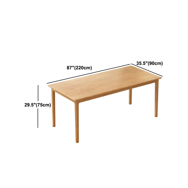 Rectangle Dining Site Table Pine Solid Wood Dining Room Furniture Clearhalo 'Dining Tables & Seating' 'Dining Tables' 'dining_table' 'furn' 'furn_dining_table' 'Furniture' 'Kitchen & Dining Furniture' 5408329