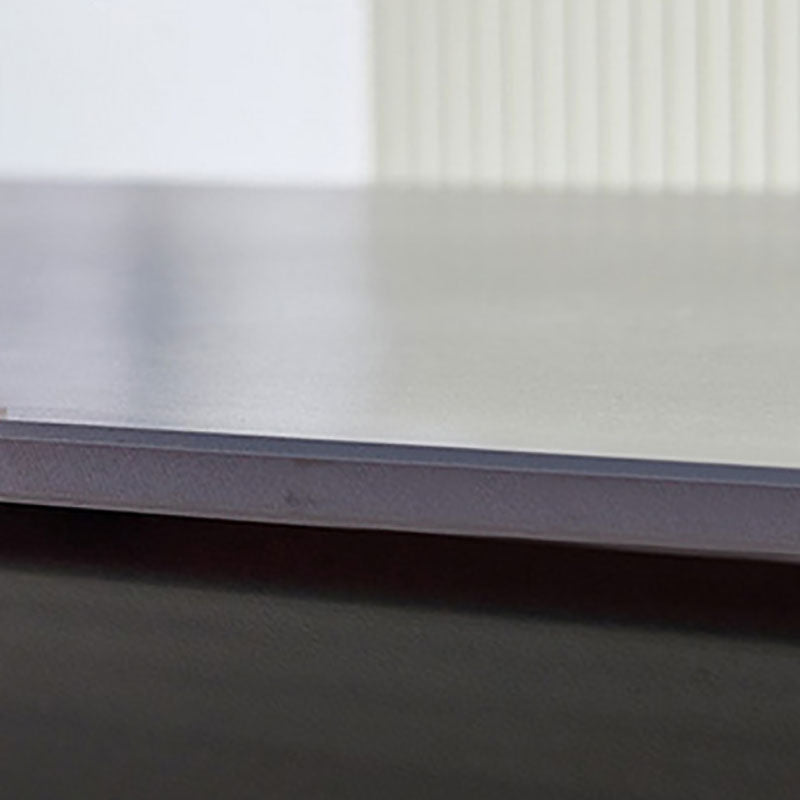 Modern Rectangle Dining Table Sintered Stone Top Table with 4 Black Metal Legs Clearhalo 'Dining Tables & Seating' 'Dining Tables' 'dining_table' 'furn' 'furn_dining_table' 'Furniture' 'Kitchen & Dining Furniture' 5408355