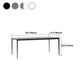 Modern Rectangle Dining Table Sintered Stone Top Table with 4 Black Metal Legs Clearhalo 'Dining Tables & Seating' 'Dining Tables' 'dining_table' 'furn' 'furn_dining_table' 'Furniture' 'Kitchen & Dining Furniture' 5408367