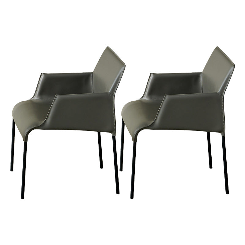 Leather Dining Arm Chair Upholstered Dining Armchair for Dining Room
