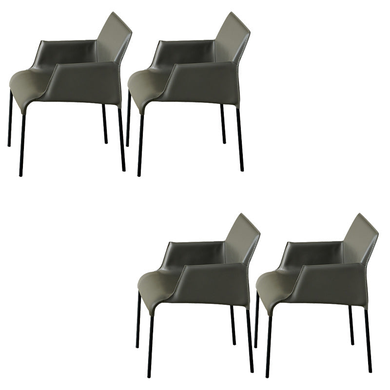Leather Dining Arm Chair Upholstered Dining Armchair for Dining Room
