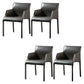 Leather Dining Arm Chair Upholstered Dining Armchair for Dining Room