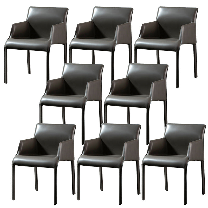 Leather Dining Arm Chair Upholstered Dining Armchair for Dining Room