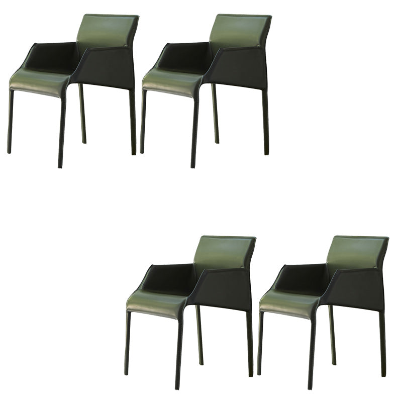 Leather Dining Arm Chair Upholstered Dining Armchair for Dining Room