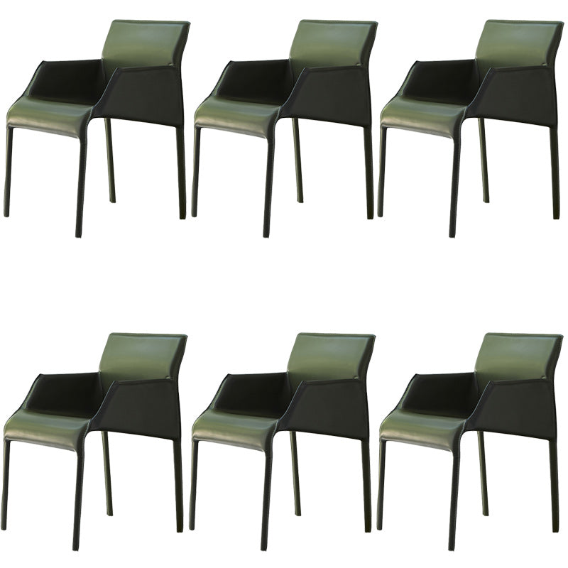 Leather Dining Arm Chair Upholstered Dining Armchair for Dining Room