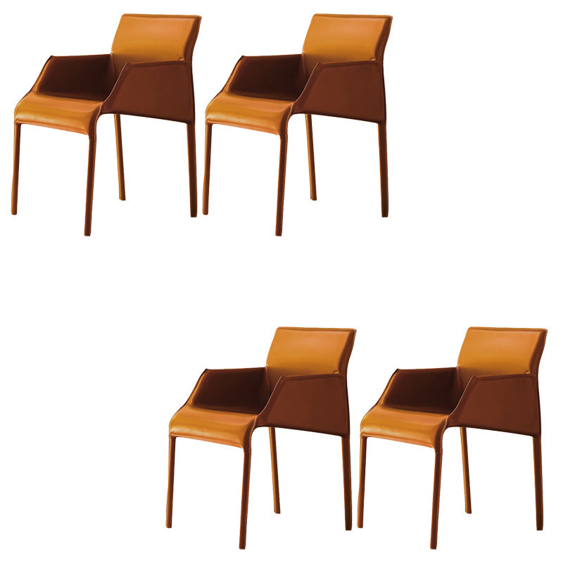 Leather Dining Arm Chair Upholstered Dining Armchair for Dining Room