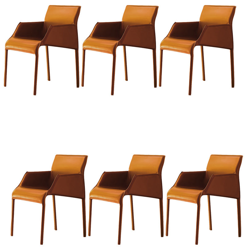 Leather Dining Arm Chair Upholstered Dining Armchair for Dining Room